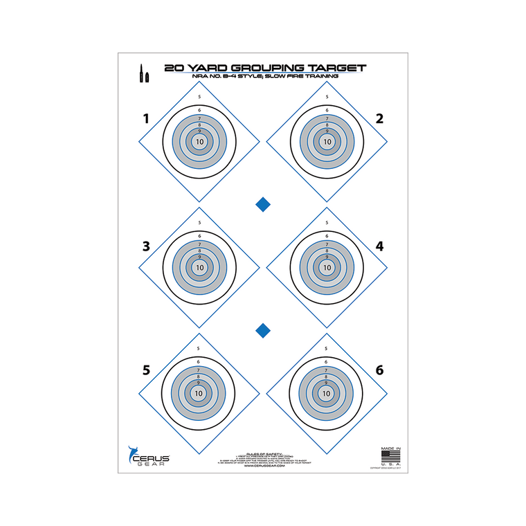 20 Yard Grouping Target Pack