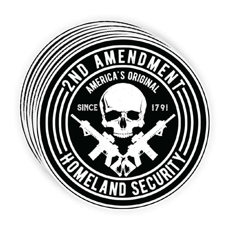 2nd Amendment Decal Die Cut Sticker Indoor/Outdoor Use Size: 3" x 3". Firearm sticker