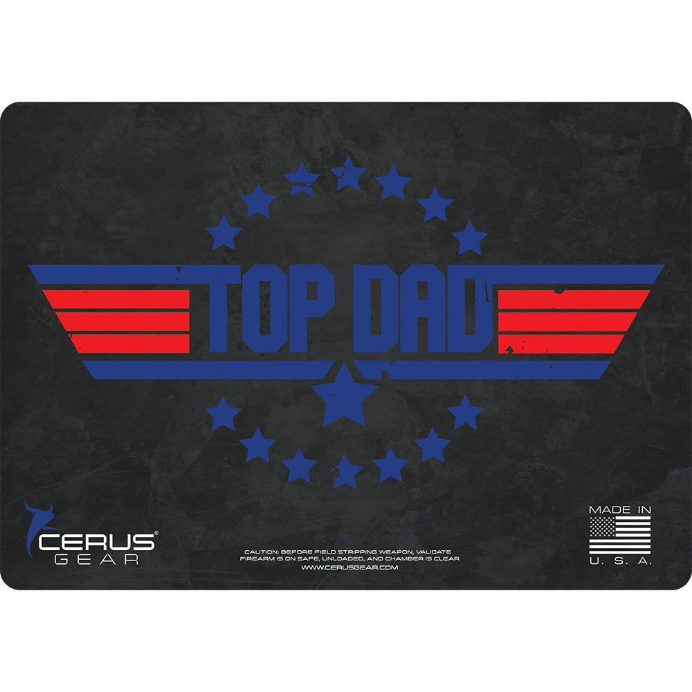 Father's Day Top Dad Handgun Mat