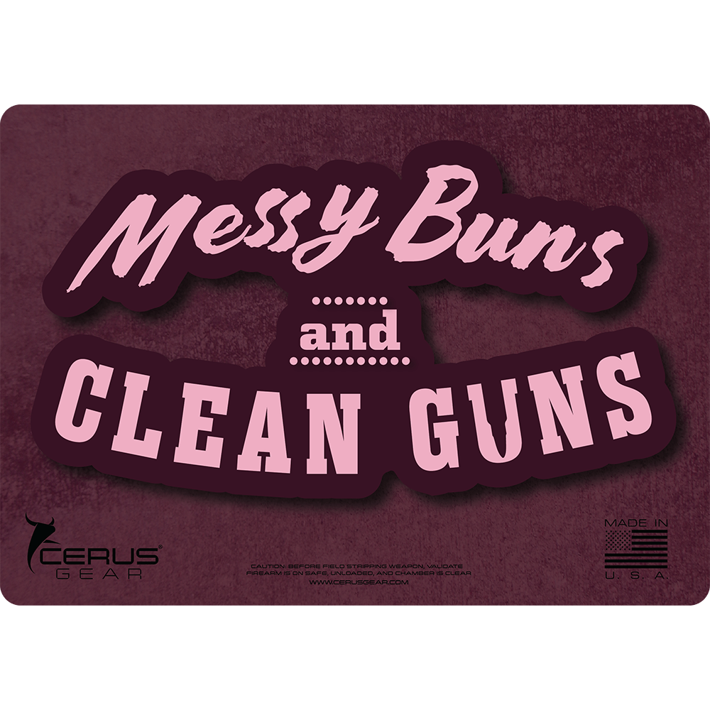 Messy Buns and Clean Guns Handgun Mat