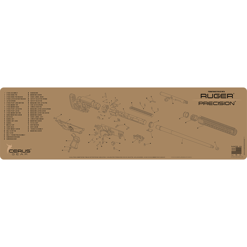 Ruger Precision Schematic Magnum Gun Mat