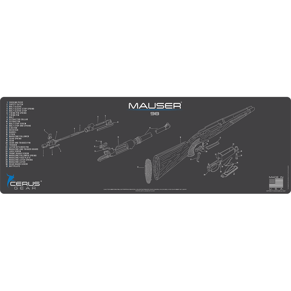 Mauser 98 Schematic Rifle Mat