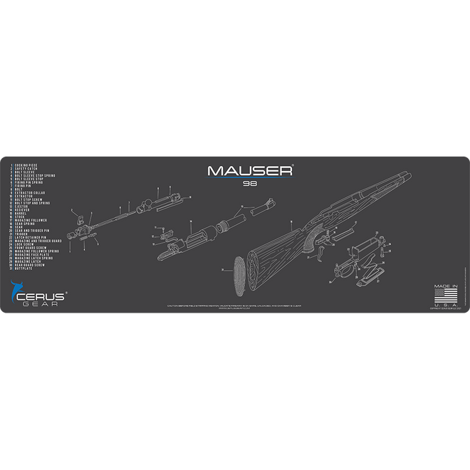 Mauser 98 Schematic Rifle Mat