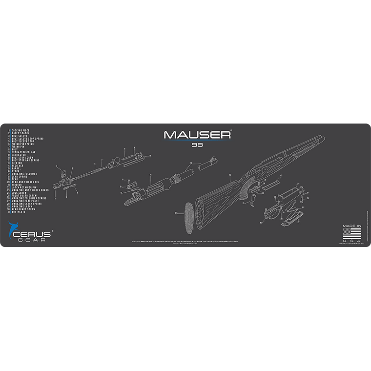 Mauser 98 Schematic Rifle Mat