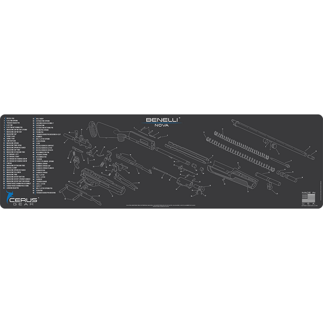 Benelli Nova Schematic Magnum Gun Mat