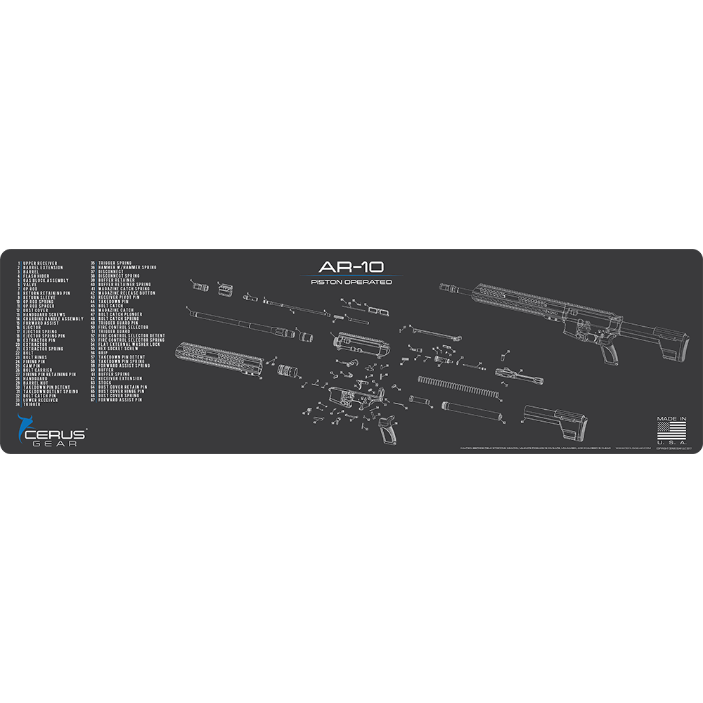 AR-10 Schematic Magnum Gun Mat