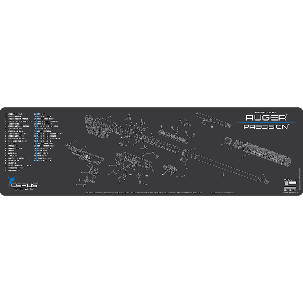 Ruger Precision Schematic Magnum Gun Mat