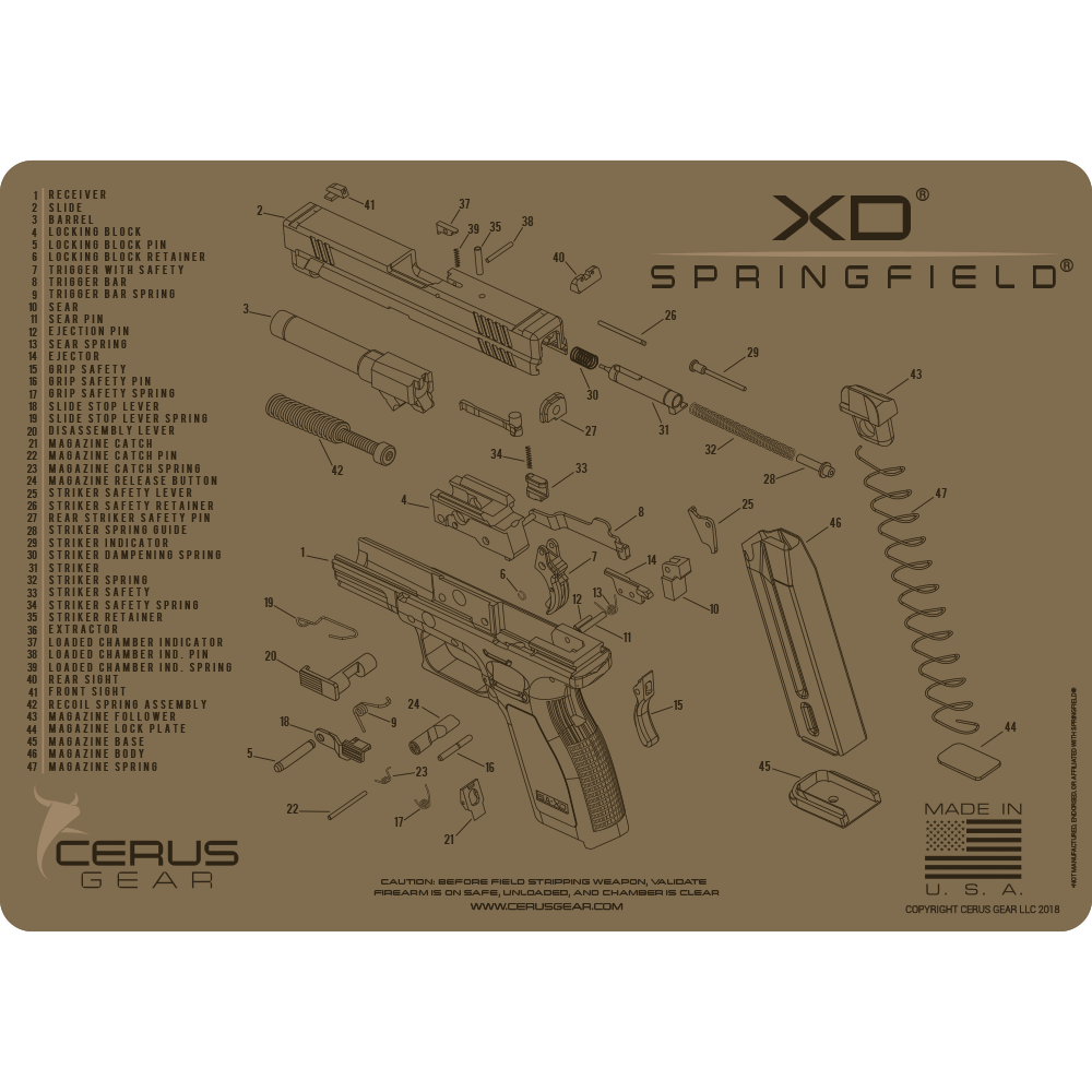 Top XD Schematic Mat