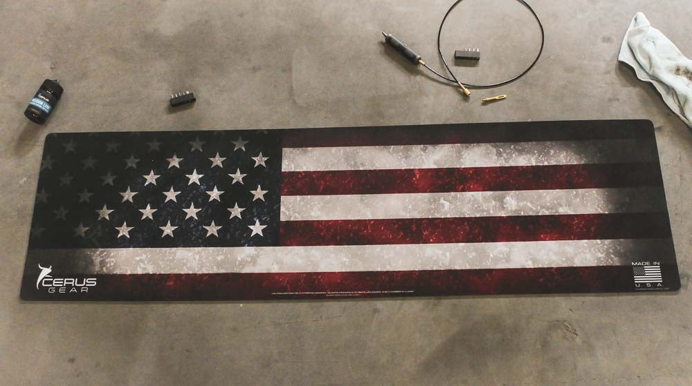 American Flag Gun Mat