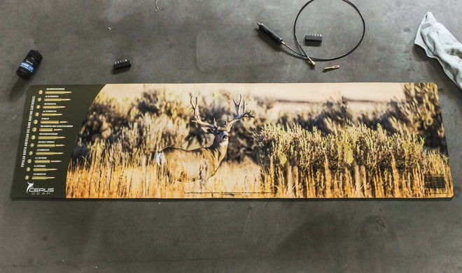 Mule Deer Buck Wildlife Gun Mat