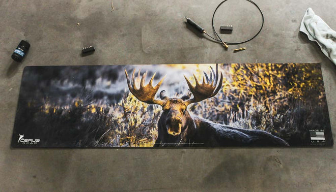 Moose Wildlife Gun Mat