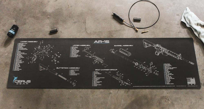 AR-15 Schematic Magnum Gun Mat