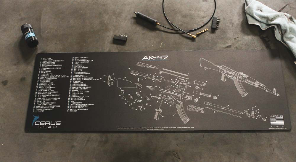 AK-47 Schematic Rifle Mat