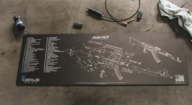 AK-47 Schematic Rifle Mat