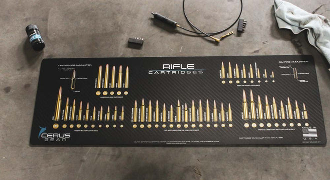 Top Rifle Cartridges Gun Mat