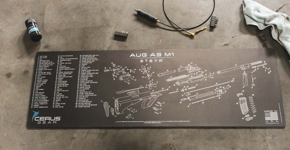 Steyr AUG A3 M1 Schematic Rifle Mat
