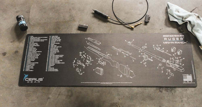 Ruger Mini 14 Ranch Schematic Rifle Mat