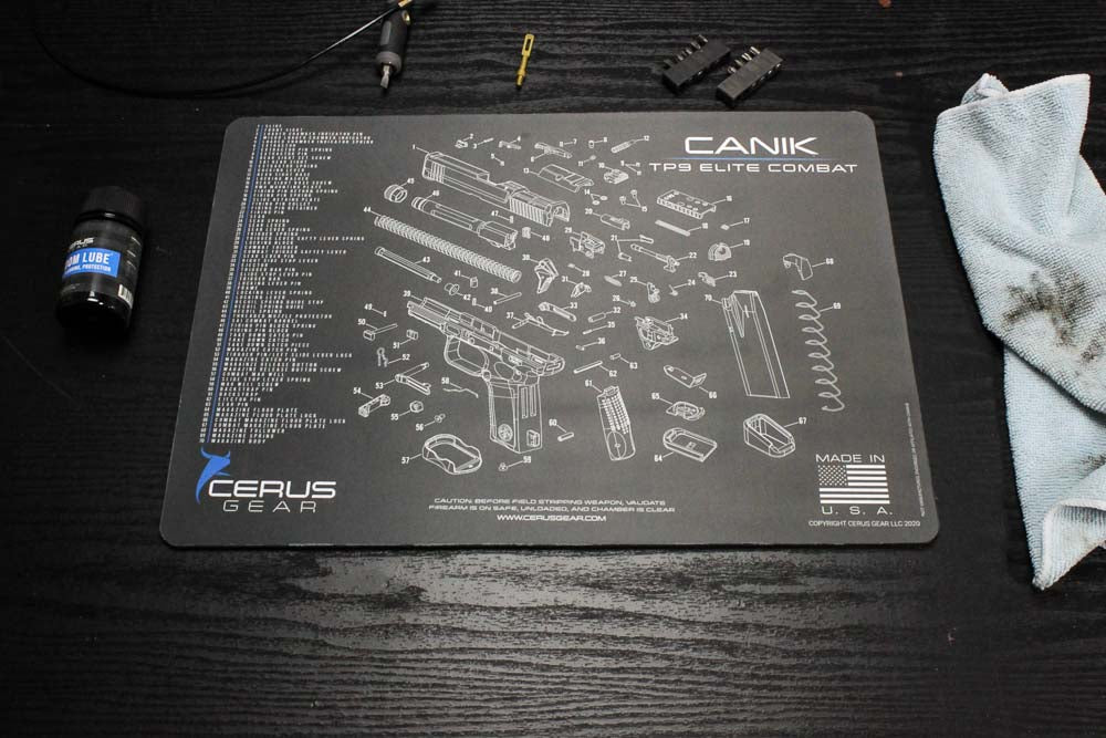 CANIK® TP9 Elite Combat Schematic Handgun Mat