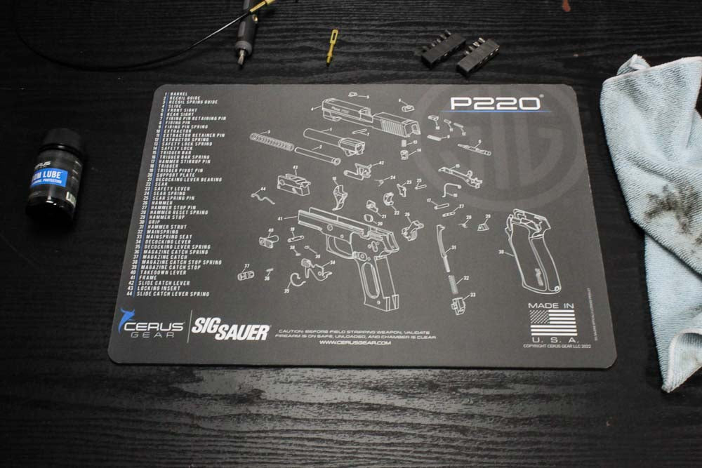 SIG SAUER® P220 Schematic Handgun Mat