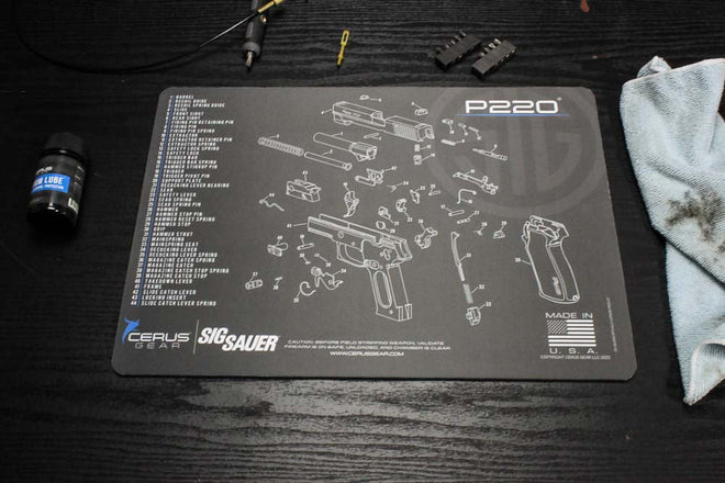 SIG SAUER® P220 Schematic Handgun Mat