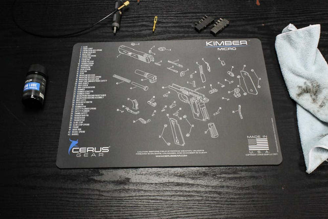 Kimber® Micro Schematic Handgun Mat
