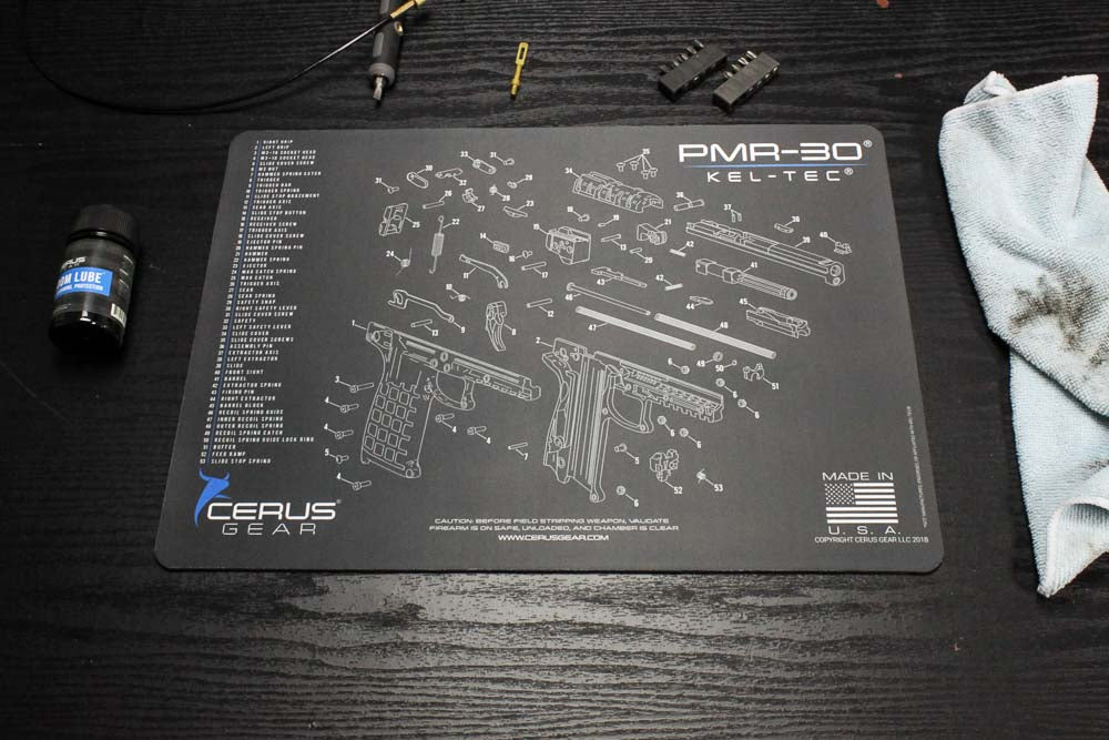 Kel-Tec® PMR-30 Schematic Handgun Mat