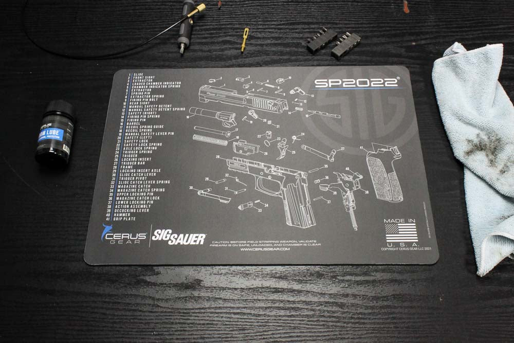 SIG SAUER® SP2022 Schematic Handgun Mat