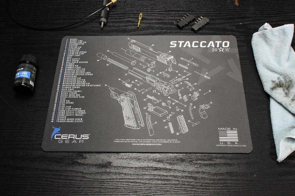 Staccato 2011® Schematic Handgun Mat