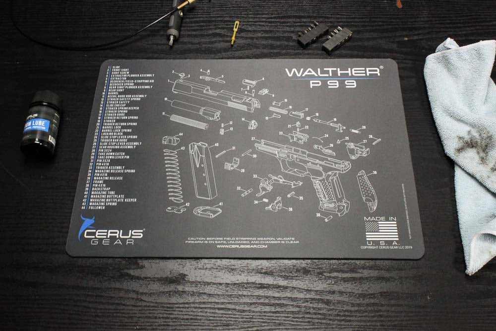 Walther® P99® Schematic Handgun Mat