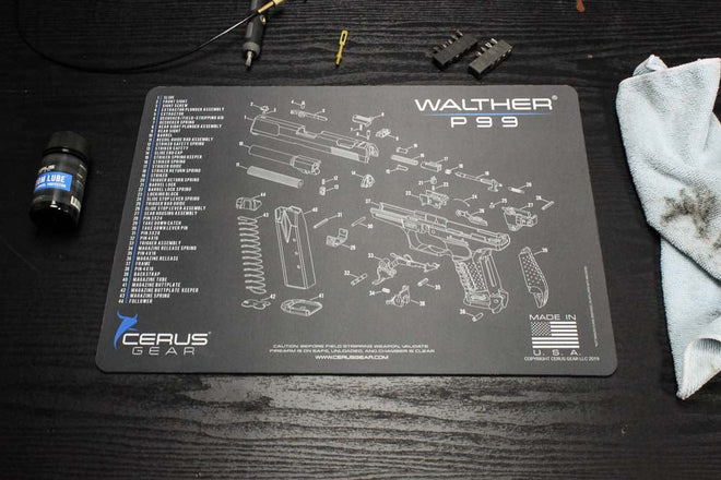 Walther® P99® Schematic Handgun Mat