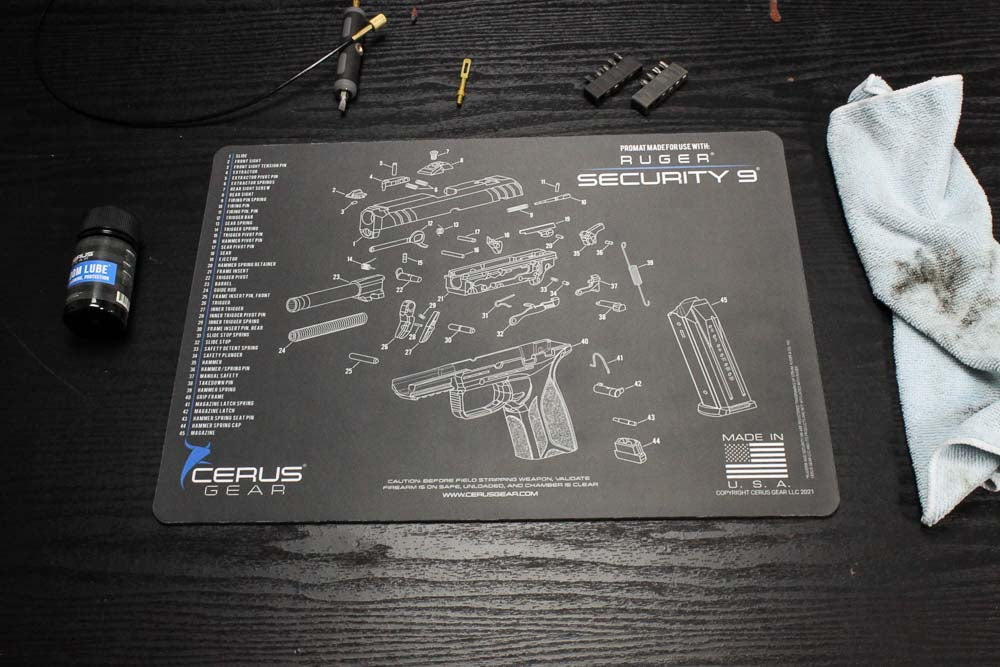 Ruger Security 9® Schematic Handgun Mat