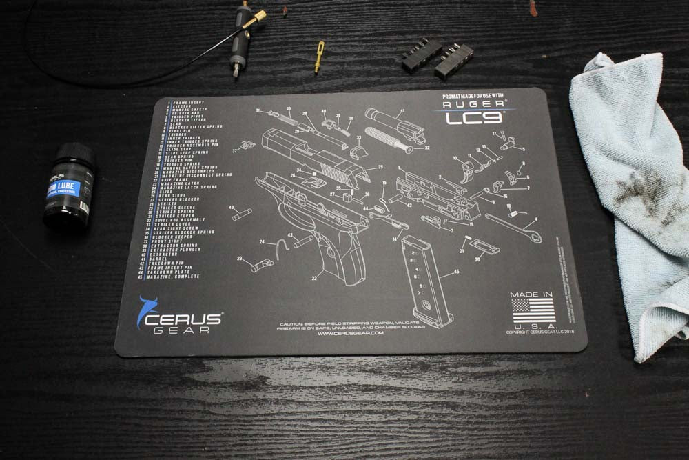 Ruger LC9® Schematic Handgun Mat