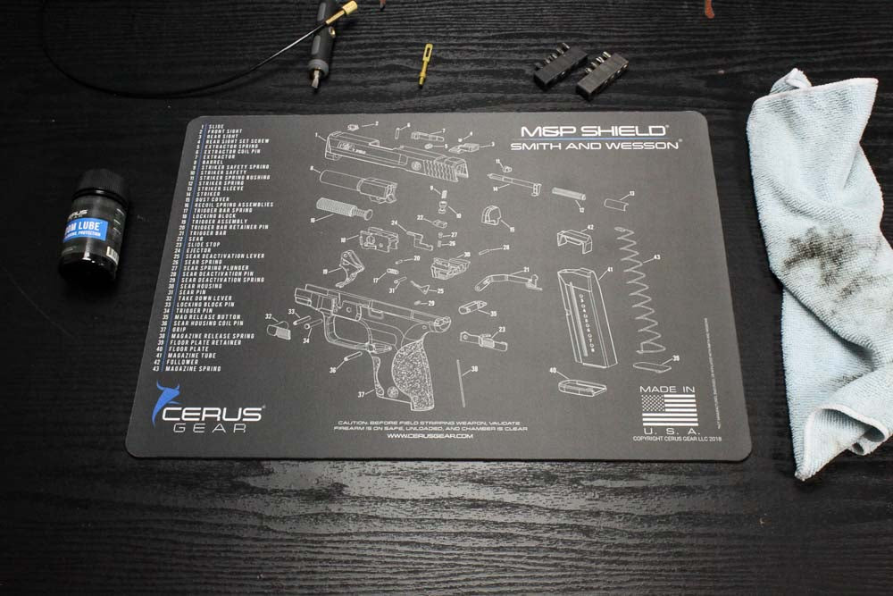 M&P® Shield® Schematic Handgun Mat