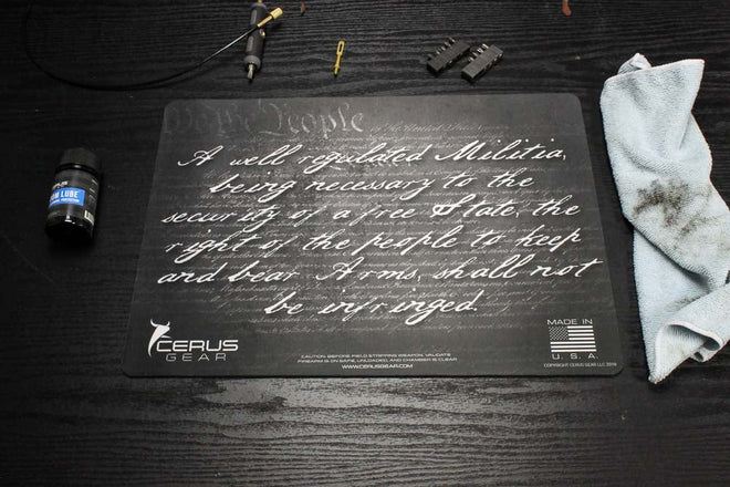 Right to Bear Arms Handgun Mat
