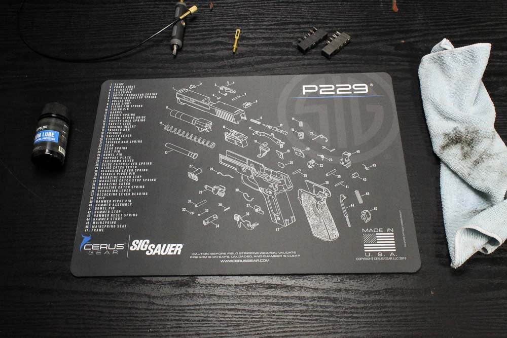 SIG SAUER® P229 Schematic Handgun Mat