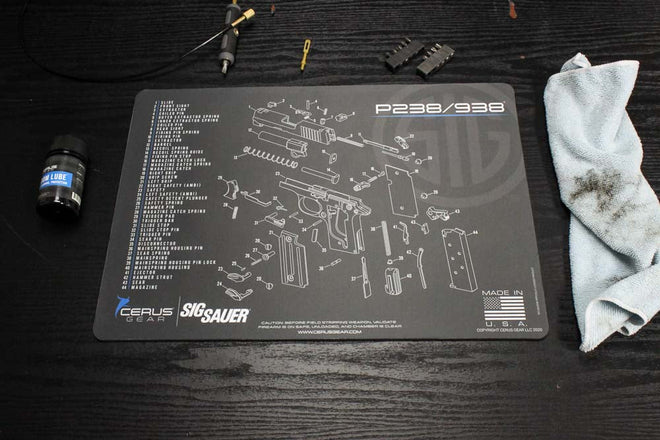 SIG SAUER® P238/P938 Schematic Handgun Mat
