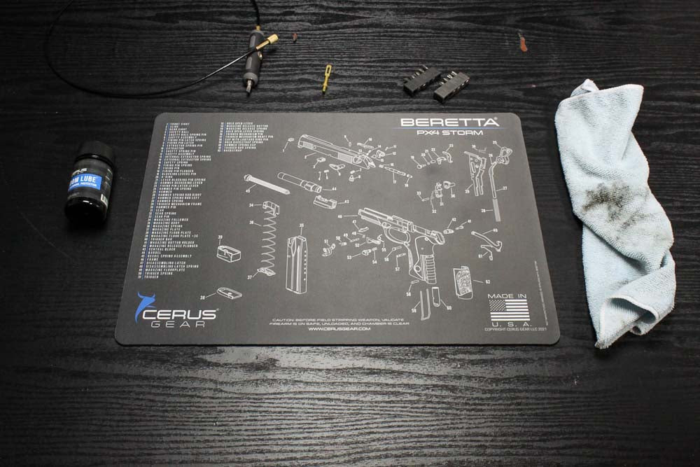 Beretta PX4 Storm Schematic Handgun Mat