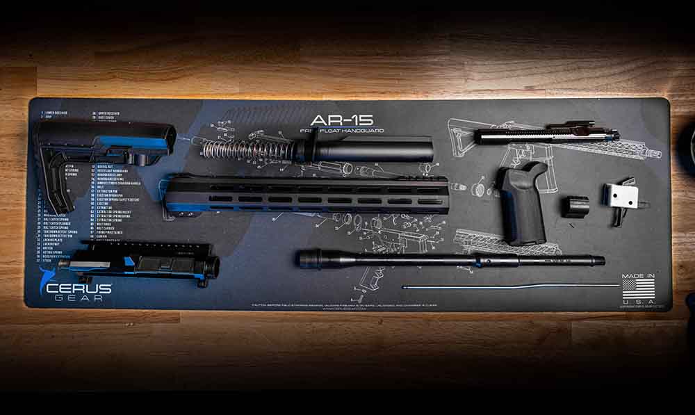AR-15 Free Float Handguard Schematic Rifle Mat