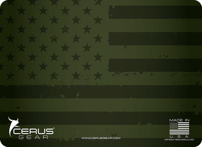 American Flag Shadow Mat