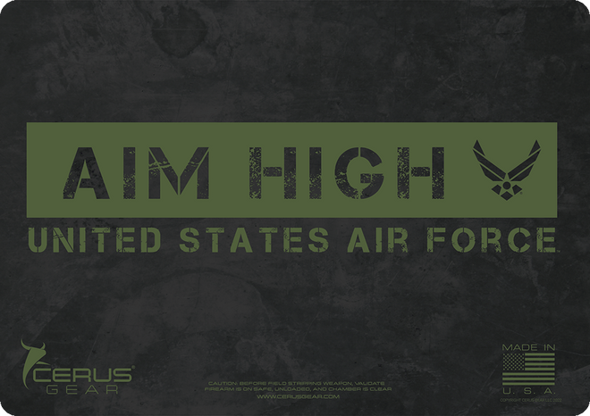 U.S. Air Force "Aim High" Handgun Mat