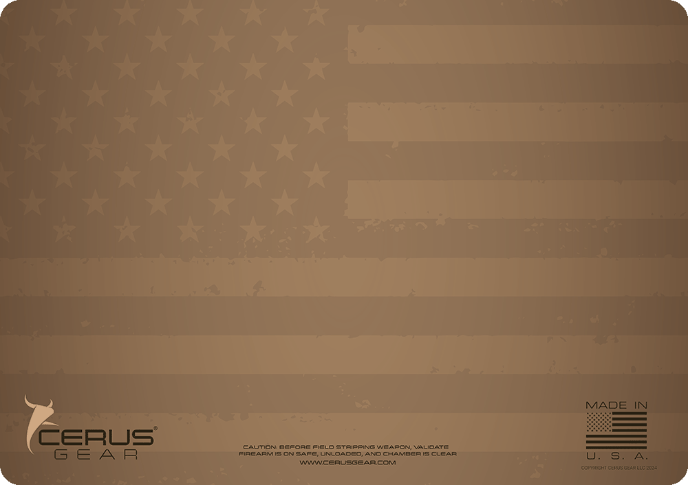 American Flag Shadow Mat