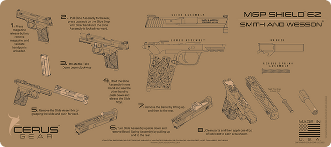 Smith & Wesson M&P® Shield® EZ Instructional Gun Mat
