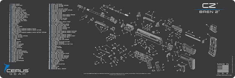 CZ® Bren 2® Schematic Rifle Mat