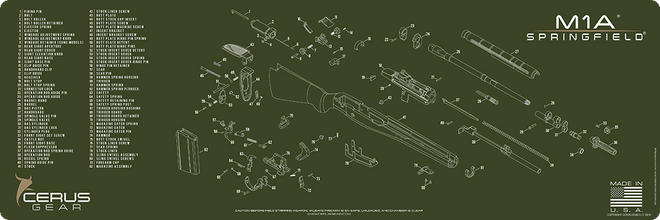 Springfield M1A® Schematic Rifle Mat