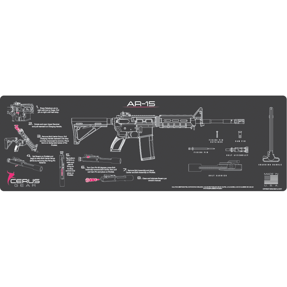 AR-15 Instructional Magnum Gun Mat