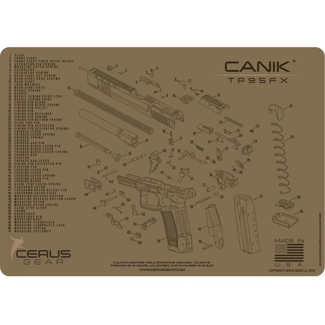 FDE Maintenance Pad for CANIK TP9