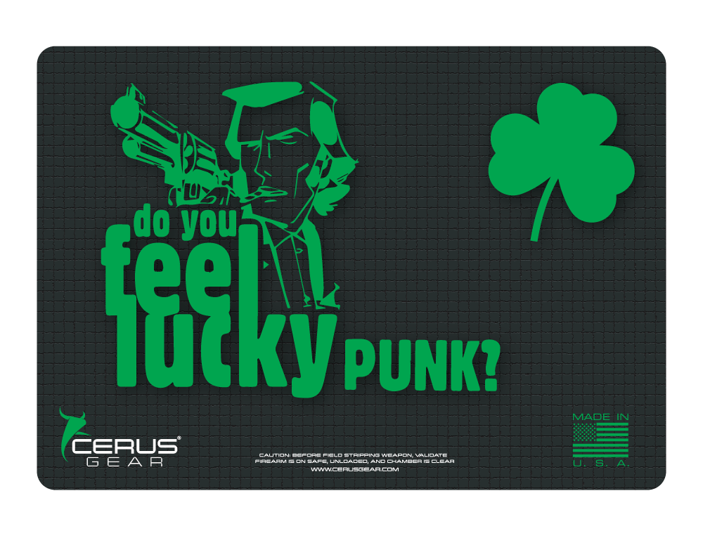 St. Patricks Day gun cleaning mat