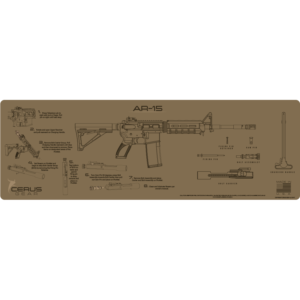 AR-15 Instructional Magnum Gun Mat