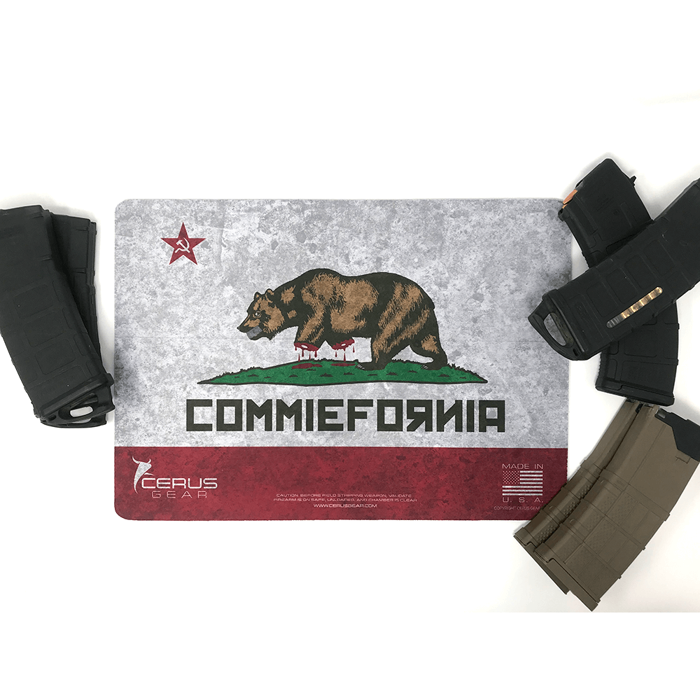 Commie-Fornia: No Right to Bear Arms Handgun Mat