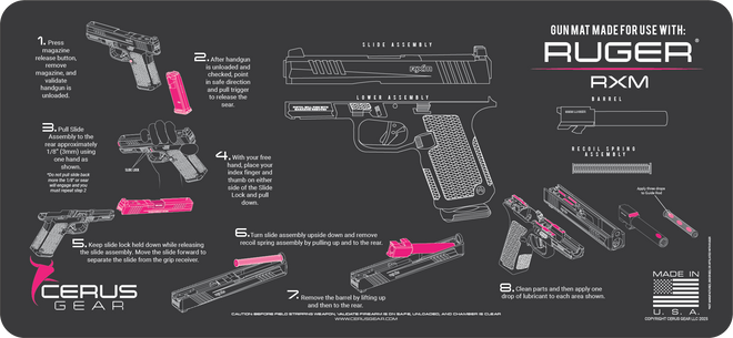 Ruger® RXM® Instructional Gun Mat